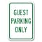 Signmission Guest Parking 12inx18in Heavy Gauge Alum Signs, 18" L, 12" H, A-1218 Church - Guest Parking Only A-1218 Church - Guest Parking Only - alternate 1